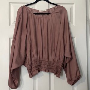 Mustard Seed Sz Large Blouse in Dusty Rose Color